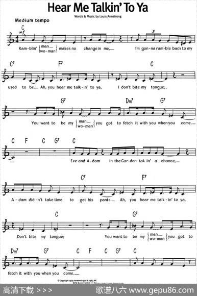 蓝调音乐：HearMeTalkin'ToYa