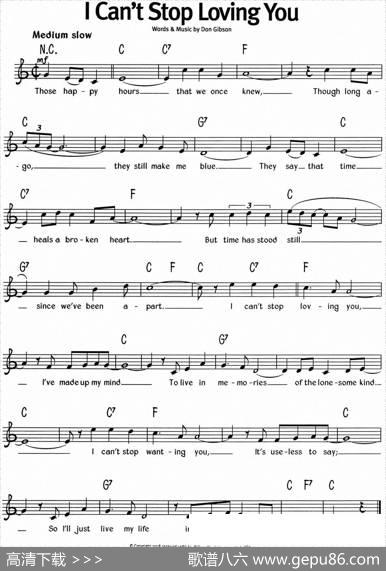 蓝调音乐：ICan'tStopLovingYou