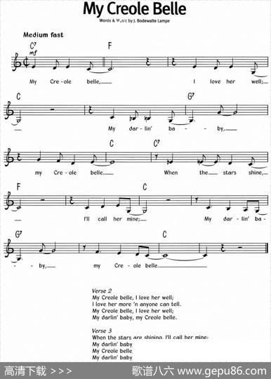 蓝调音乐：MyCreoleBelle