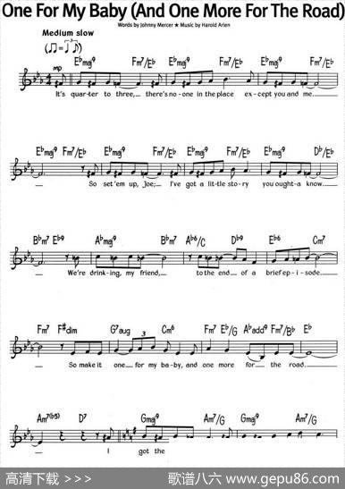 蓝调音乐：OneForMyBaby（AndOneMoreForTheRoad）