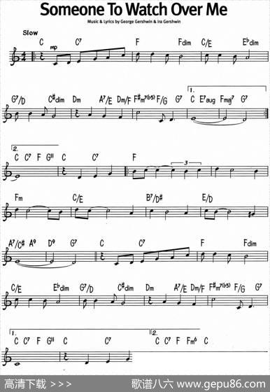 蓝调音乐：SomeoneToWatchOverMe