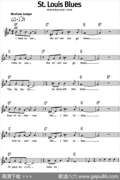 蓝调音乐：St.LouisBlues