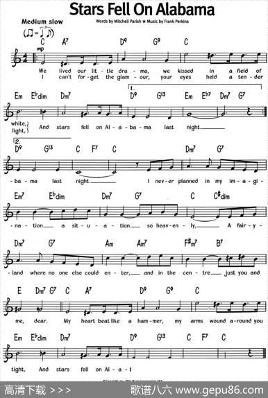 蓝调音乐：StarsFellOnAlabama
