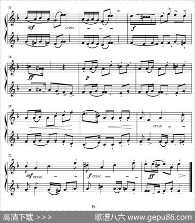 包列罗舞曲（小号谱）