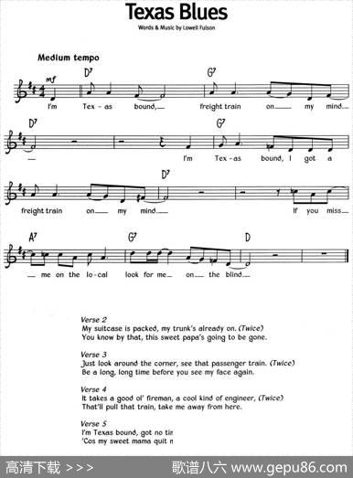 蓝调音乐：TexasBlues