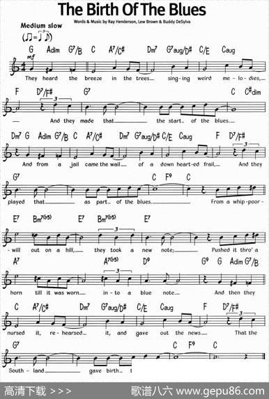 蓝调音乐：TheBirthOfTheBlues