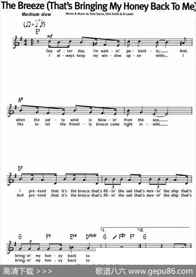蓝调音乐：TheBreeze（That'sBringingMyHoneyBackToMe）