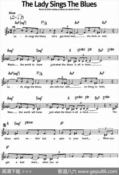 蓝调音乐：TheLadySingsTheBlues