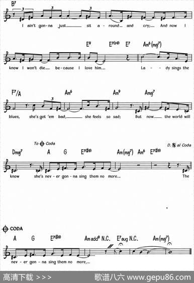 蓝调音乐：TheLadySingsTheBlues