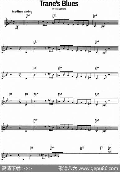 蓝调音乐：Trane'sBlues