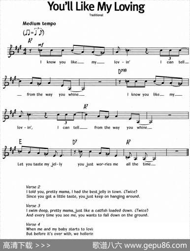 蓝调音乐：You'llLikeMyLoving