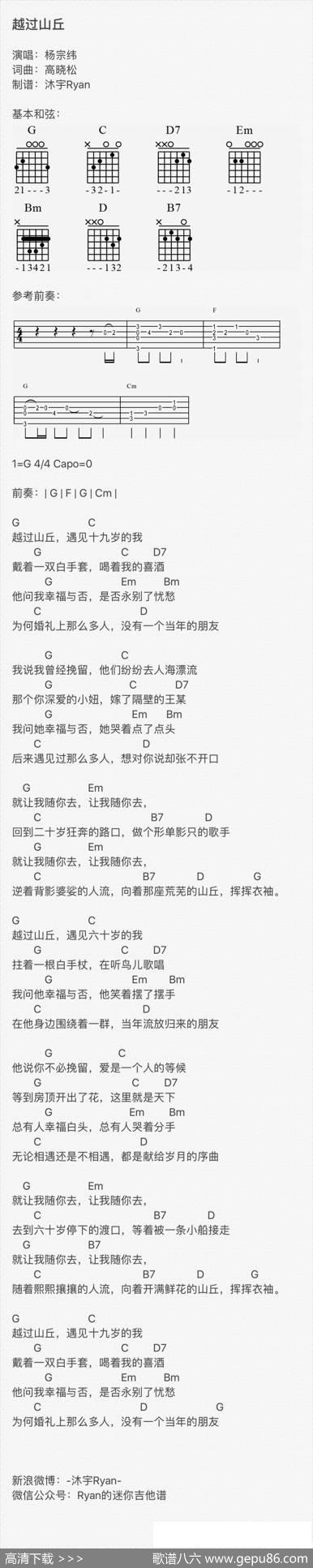 越过山丘（txt版） - 高晓松|高晓松