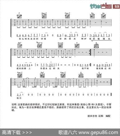 天使的城 - 杨阳|陈超曲、彼岸吉他编配