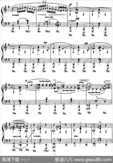 现代钢琴曲：1、夜曲风格的探戈|[美]利奥波德·戈多夫斯基