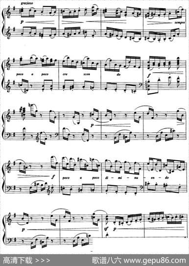 现代钢琴曲：15、幽默曲（Op.79a，No.2）|[德]马克斯·里格