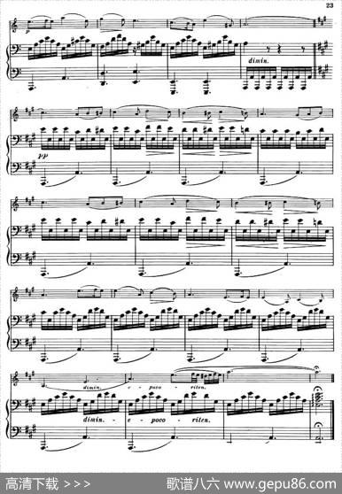 NOCTURNE（夜曲）（布格缪勒作曲版）（小提琴+钢琴伴奏）|BURGMULLER（布格缪勒）
