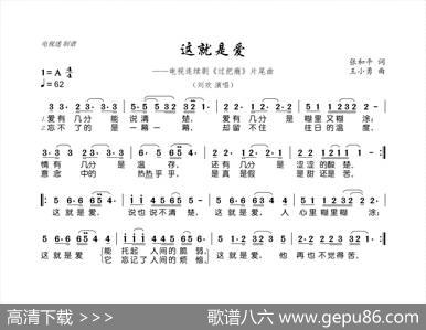 这就是爱（连续剧《过把瘾》片尾曲） - 张和平|王小勇