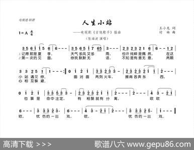 人生小站（电视剧《吉他歌手》插曲） - 王小龙|付林