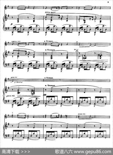 SuiteofSpanishFolksongs3、CANCION（小提琴+钢琴伴奏）|法利亚
