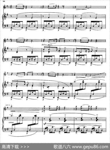 SuiteofSpanishFolksongs3、CANCION（小提琴+钢琴伴奏）|法利亚