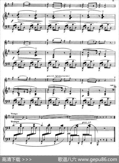 SuiteofSpanishFolksongs3、CANCION（小提琴+钢琴伴奏）|法利亚