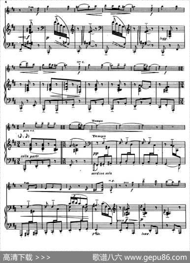 SuiteofSpanishFolksongs1、ELPANOMORUNO（小提琴+钢琴伴奏）|法利亚