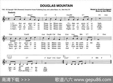 CHRISTMASCELEBRATIONS：48.DOUGLASMOUNTAIN