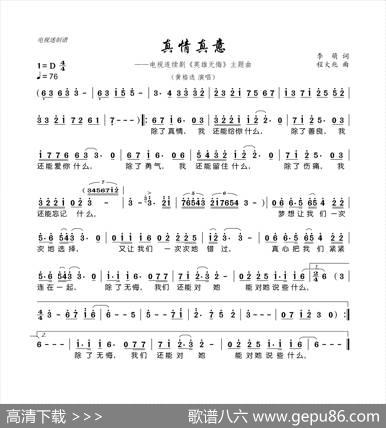 真情真意（连续剧《英雄无悔》主题曲） - 李萌|程大兆