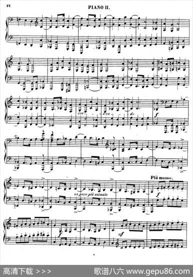 Chaconnefor2PianosOp.150（双钢琴第二钢琴）|约瑟夫·乔西姆·拉夫