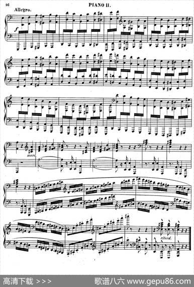 Chaconnefor2PianosOp.150（双钢琴第二钢琴）|约瑟夫·乔西姆·拉夫