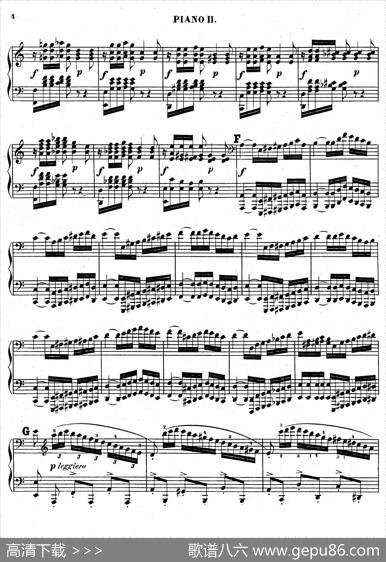 Chaconnefor2PianosOp.150（双钢琴第二钢琴）|约瑟夫·乔西姆·拉夫