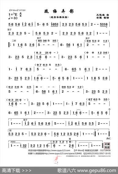 疏梅弄影（纯音乐器乐曲）|黄俊雄