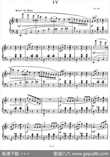 F大调第四圆舞曲ValseNo.4（Op.90）|奥古斯特·杜朗