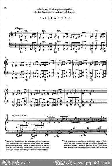Rhapsodies|弗兰茨·李斯特