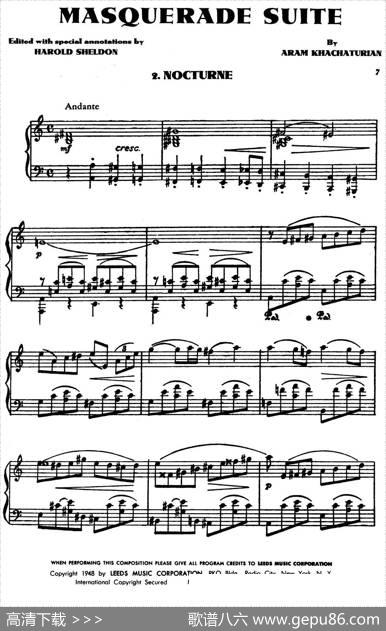 MasqueradeSuite（Ⅱ）|,阿拉姆·伊里奇·哈恰图良