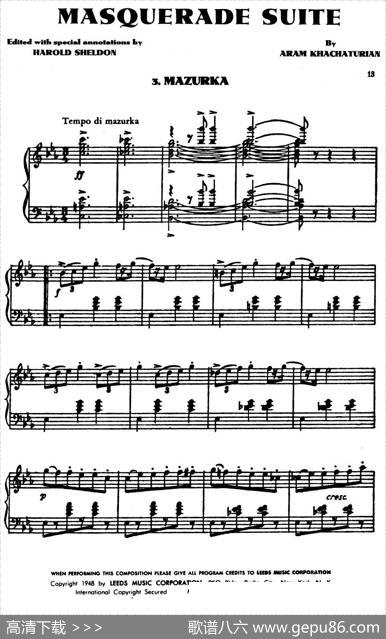 MasqueradeSuite（Ⅲ）|,阿拉姆·伊里奇·哈恰图良