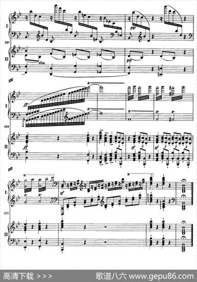 降B大调第二钢琴协奏曲（P41——50）|约翰内斯·勃拉姆斯