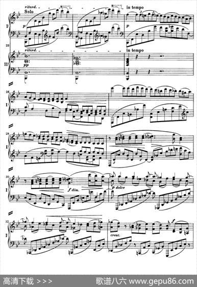 降B大调第二钢琴协奏曲（P61——70）|约翰内斯·勃拉姆斯