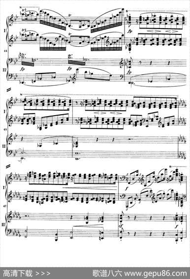 降B大调第二钢琴协奏曲（P61——70）|约翰内斯·勃拉姆斯