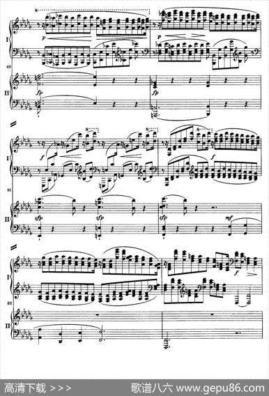 降B大调第二钢琴协奏曲（P61——70）|约翰内斯·勃拉姆斯