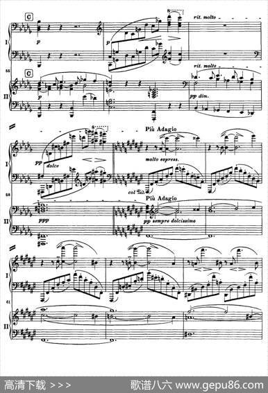 降B大调第二钢琴协奏曲（P61——70）|约翰内斯·勃拉姆斯