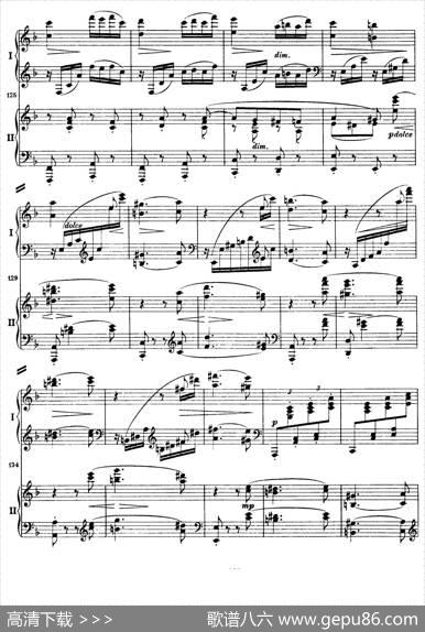 降B大调第二钢琴协奏曲（P81——90）|约翰内斯·勃拉姆斯