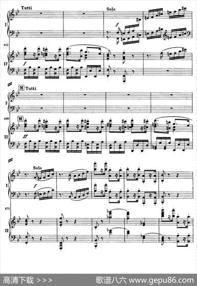 降B大调第二钢琴协奏曲（P91——104）|约翰内斯·勃拉姆斯