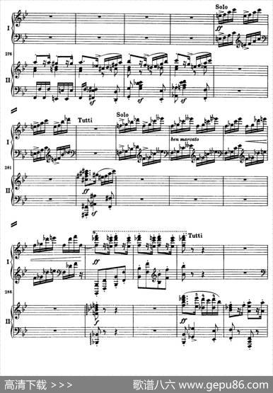降B大调第二钢琴协奏曲（P91——104）|约翰内斯·勃拉姆斯