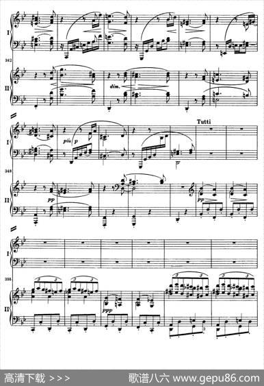 降B大调第二钢琴协奏曲（P91——104）|约翰内斯·勃拉姆斯