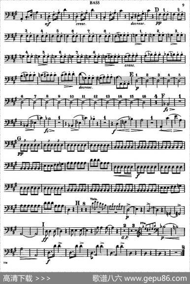 TROUTQUINTET（鳟鱼五重奏）（BASS分谱）|舒伯特