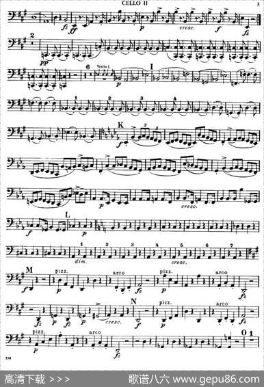 TROUTQUINTET（鳟鱼五重奏）（第二大提琴分谱）|舒伯特