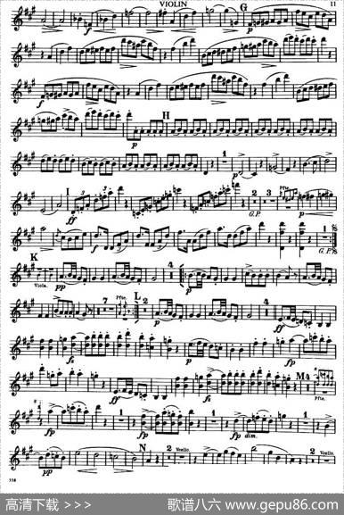 TROUTQUINTET（鳟鱼五重奏）（小提琴分谱）|舒伯特