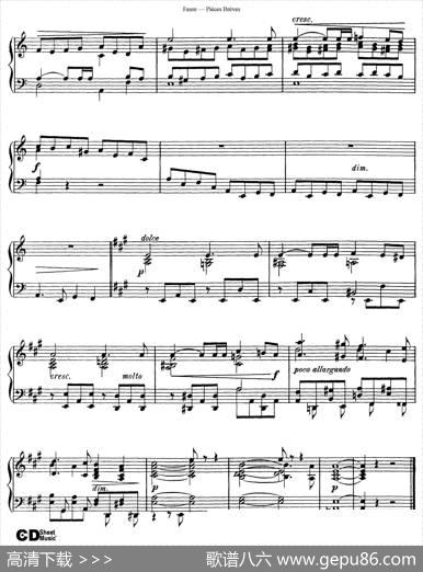 PiecesBrevesOp.84（Ⅲ）|加布里埃尔·福雷