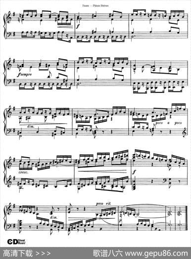PiecesBrevesOp.84（Ⅵ）|加布里埃尔·福雷